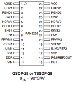 FAN5236QSC Datasheet PDF Fairchild Semiconductor