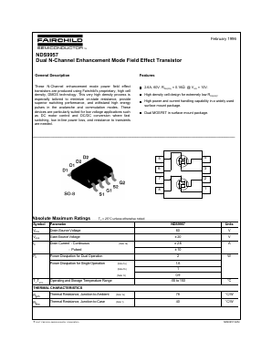 NDS9957 Datasheet PDF Fairchild Semiconductor