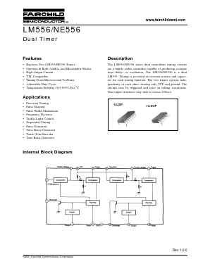 LM556CM Datasheet PDF Fairchild Semiconductor