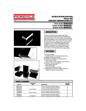 MAN82X0 Datasheet PDF Fairchild Semiconductor
