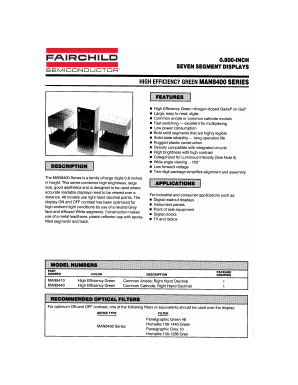 MAN8400 Datasheet PDF Fairchild Semiconductor