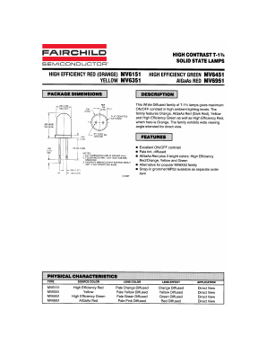 MV6151 Datasheet PDF Fairchild Semiconductor