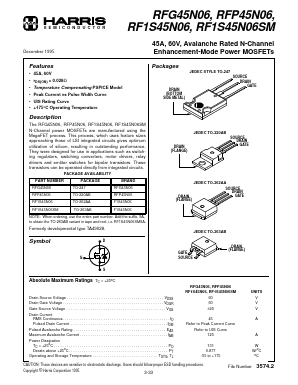 RF1S30N06LE Datasheet PDF Fairchild Semiconductor