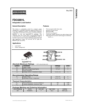FDC6901L Datasheet PDF Fairchild Semiconductor
