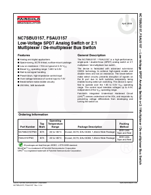 FSAU3157 Datasheet PDF Fairchild Semiconductor