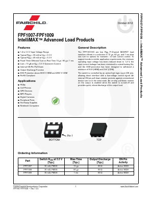FPF1009 Datasheet PDF Fairchild Semiconductor