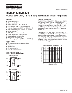 KM4111 Datasheet PDF Fairchild Semiconductor