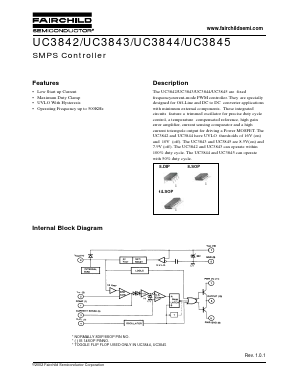 UC3842D1 Datasheet PDF Fairchild Semiconductor