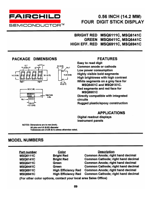 MSQ6411 Datasheet PDF Fairchild Semiconductor