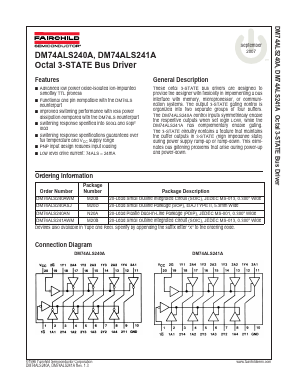 DM74ALS241AN Datasheet PDF Fairchild Semiconductor