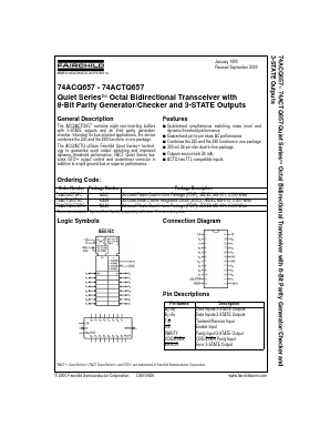 74ACQ657CW Datasheet PDF Fairchild Semiconductor