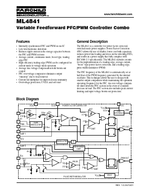 ML4841CP Datasheet PDF Fairchild Semiconductor