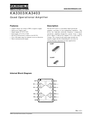 KA3403 Datasheet PDF Fairchild Semiconductor