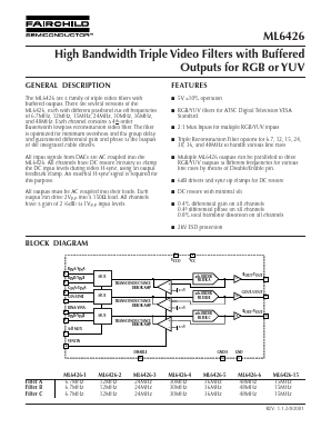 ML6426CS-2 Datasheet PDF Fairchild Semiconductor