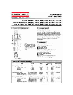 HLMP-1340 Datasheet PDF Fairchild Semiconductor