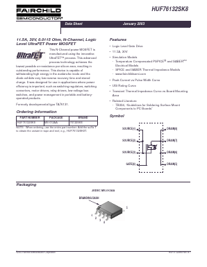 HUF76132SK8 Datasheet PDF Fairchild Semiconductor