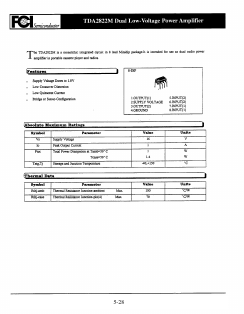 TDA7282 Datasheet PDF First Components International