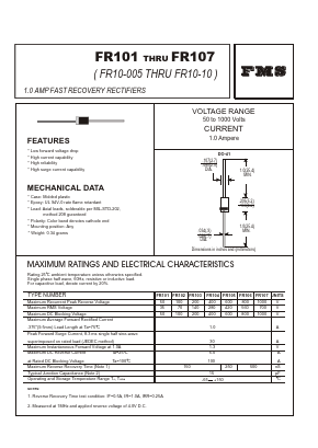 FR101 Datasheet PDF Formosa Technology