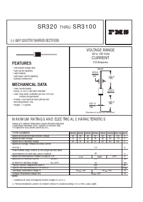 SR320 Datasheet PDF Formosa Technology