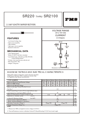 SR230 Datasheet PDF Formosa Technology