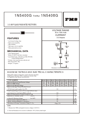 1N5408G Datasheet PDF Formosa Technology