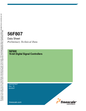 DSP56F807VF80E Datasheet PDF Freescale Semiconductor