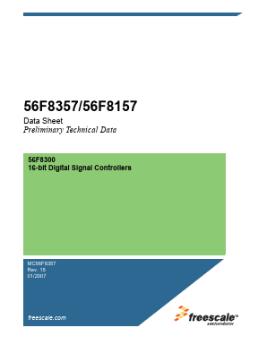 56F8157 Datasheet PDF Freescale Semiconductor