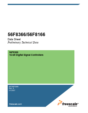 MC56F8166 Datasheet PDF Freescale Semiconductor