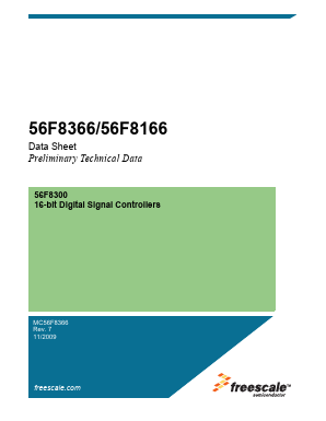 MC56F8166E Datasheet PDF Freescale Semiconductor