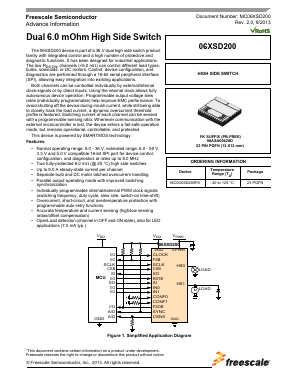 MC06XSD200FK Datasheet PDF Freescale Semiconductor
