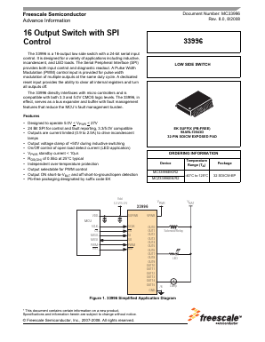 MC33996EK Datasheet PDF Freescale Semiconductor