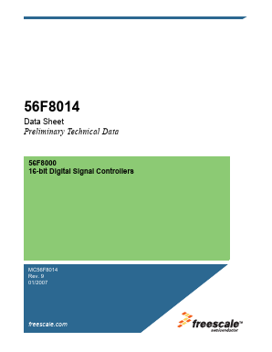 MC56F8014E Datasheet PDF Freescale Semiconductor