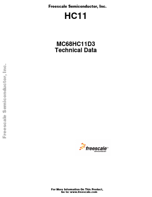 M68HC711D3MFN Datasheet PDF Freescale Semiconductor