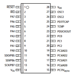 MC68HC05P18AD Datasheet PDF Freescale Semiconductor