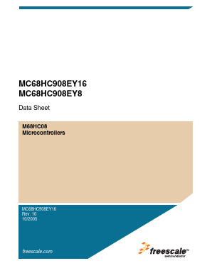 MC68HC908EY16 Datasheet PDF Freescale Semiconductor