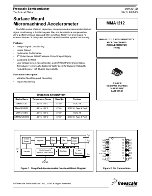 MMA1212D Datasheet PDF Freescale Semiconductor