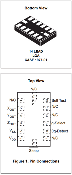 MMA7361LCR2 Datasheet PDF Freescale Semiconductor
