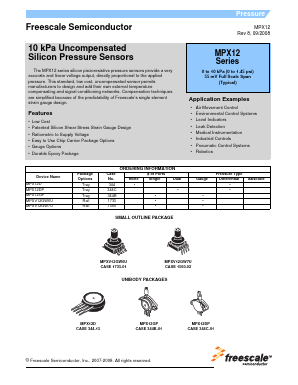 MPX12DP Datasheet PDF Freescale Semiconductor