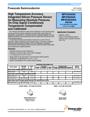 MPXH6400A Datasheet PDF Freescale Semiconductor