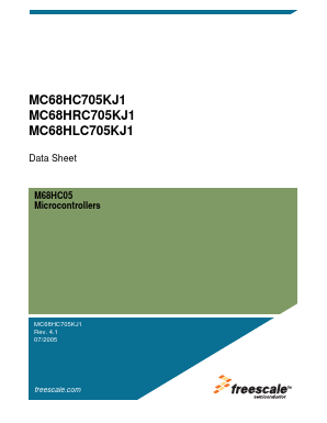 MC68HC705KJ1CDW Datasheet PDF Freescale Semiconductor