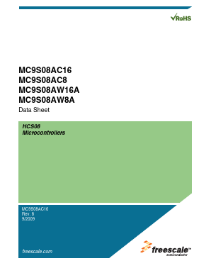 MC9S08AW16A Datasheet PDF Freescale Semiconductor