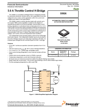 MC33926PNB/R2 Datasheet PDF Freescale Semiconductor