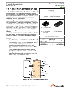MC33932EK Datasheet PDF Freescale Semiconductor