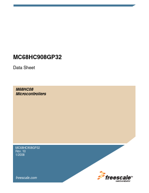 MC908GP32CFBE Datasheet PDF Freescale Semiconductor