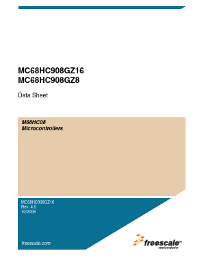 MC908GZ8CFA Datasheet PDF Freescale Semiconductor