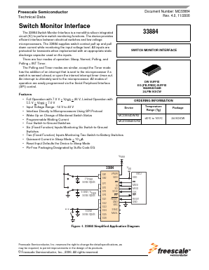 MCZ33884EG Datasheet PDF Freescale Semiconductor