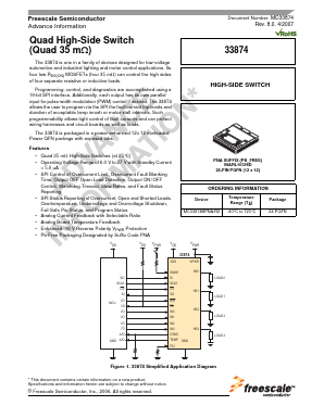 MC33874BPNA/R2 Datasheet PDF Freescale Semiconductor