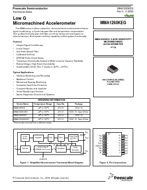 MMA1260KEG Datasheet PDF Freescale Semiconductor