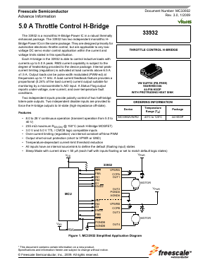 MC33932VWR2 Datasheet PDF Freescale Semiconductor