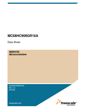 MC908GR16ACFA Datasheet PDF Freescale Semiconductor